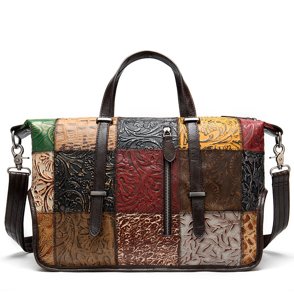 Bolso de Mano para Mujer de Cuero de Vaca
