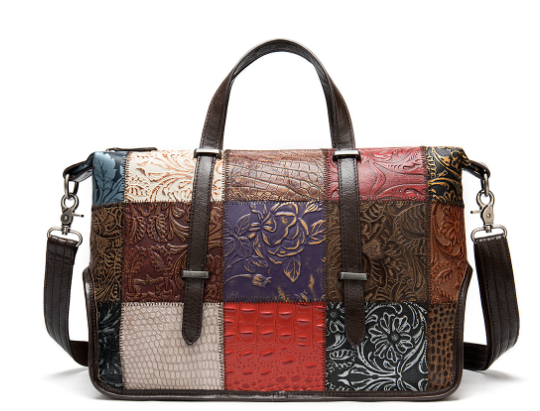Bolso de Mano para Mujer de Cuero de Vaca